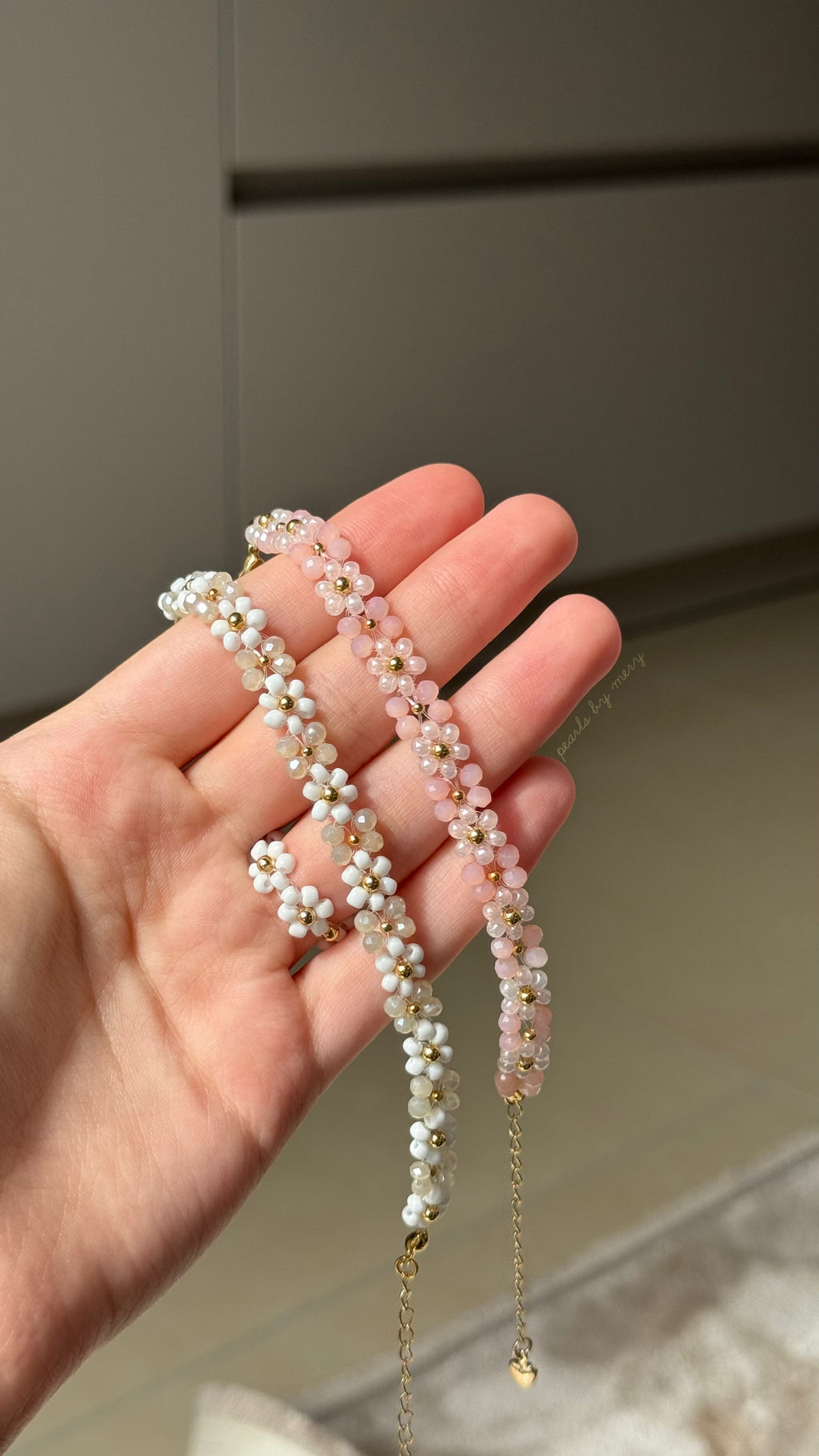 Perlenblüte Armband 🌼