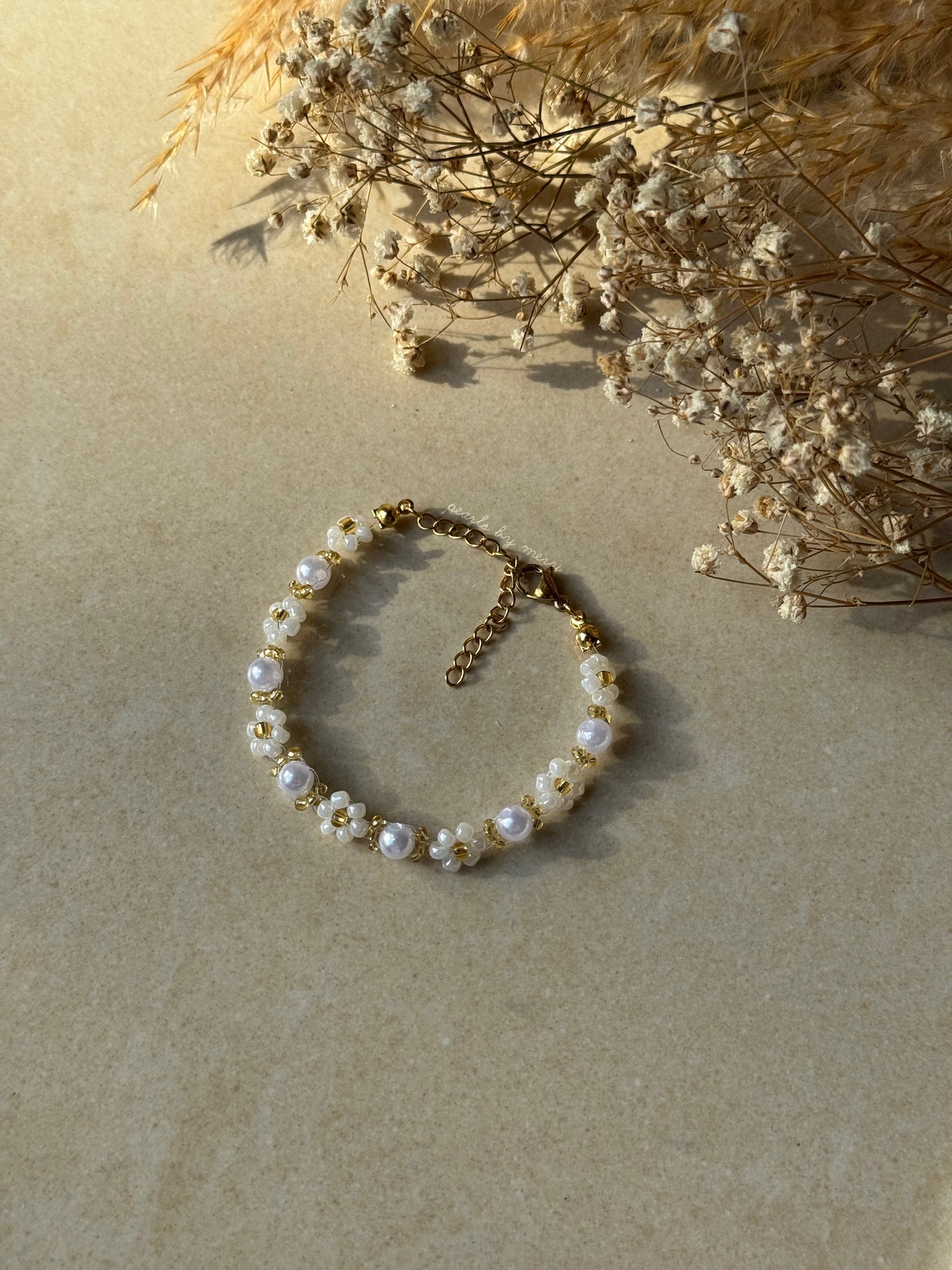 elegantes Gänseblümchen Armband ✨