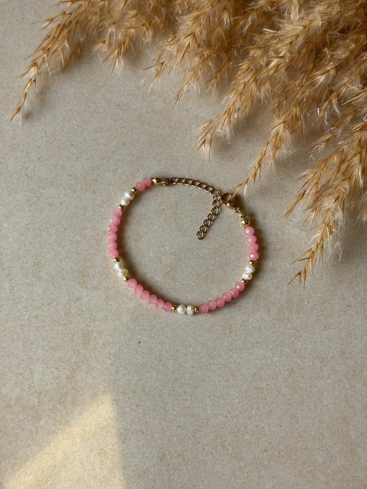 zartes rosa Kristallarmband 💗